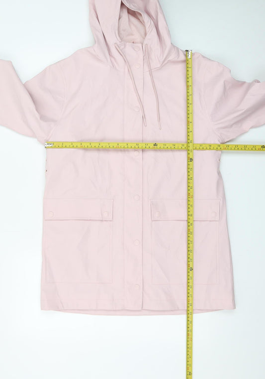 Marks and Spencer Women’s Pink Hooded Waterproof Rain Coat Size 10