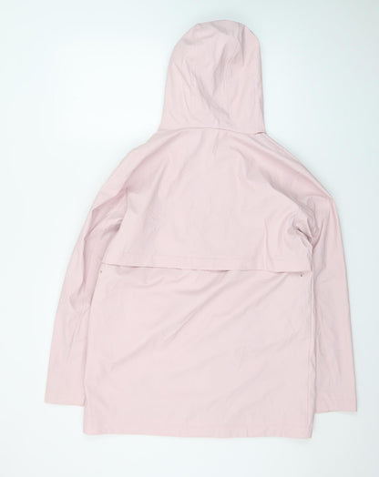 Marks and Spencer Women’s Pink Hooded Waterproof Rain Coat Size 10