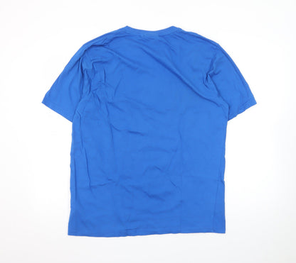 Peter Storm Men's Blue Funny Cycling Graphic T-Shirt Size L