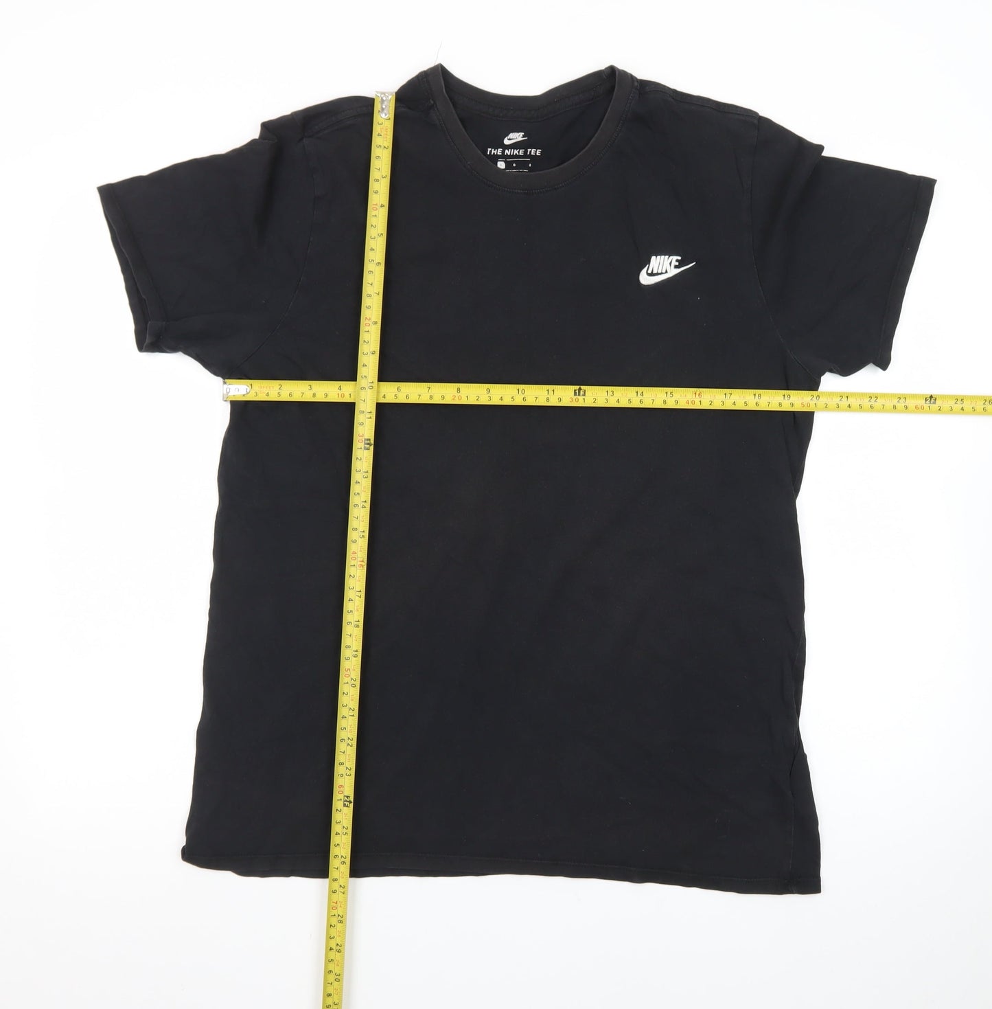 Nike Men's Black Short Sleeve Crew Neck Cotton Athletic T-Shirt L