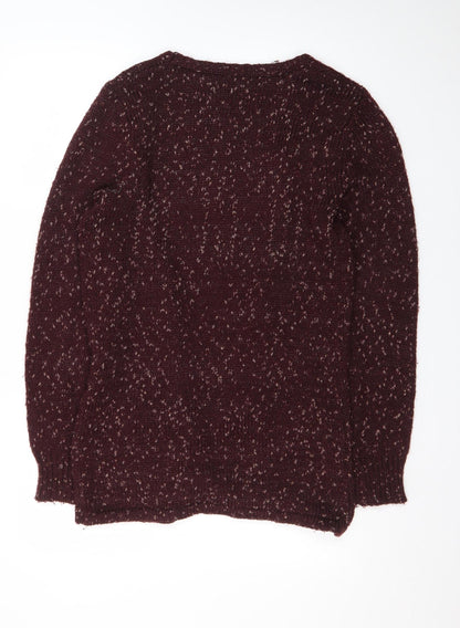 George Women’s Brown Cardigan Size 10 Chunky Knit Open Front Jumper