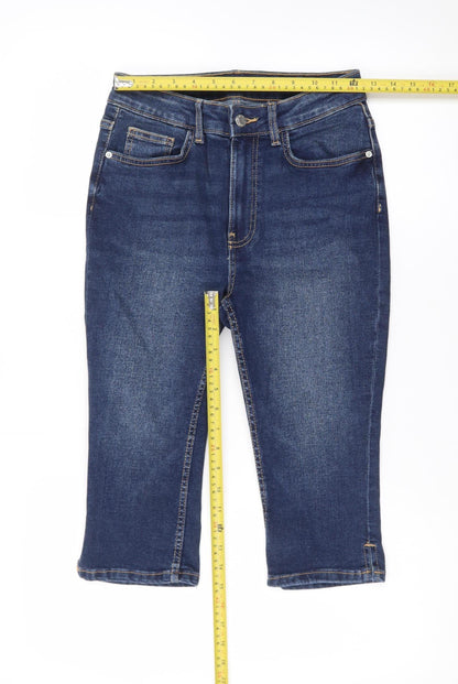 Denim Co Womens Blue Denim Bermuda Shorts Size 10 UK 5-Pocket Design
