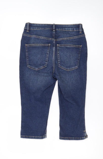 Denim Co Womens Blue Denim Bermuda Shorts Size 10 UK 5-Pocket Design