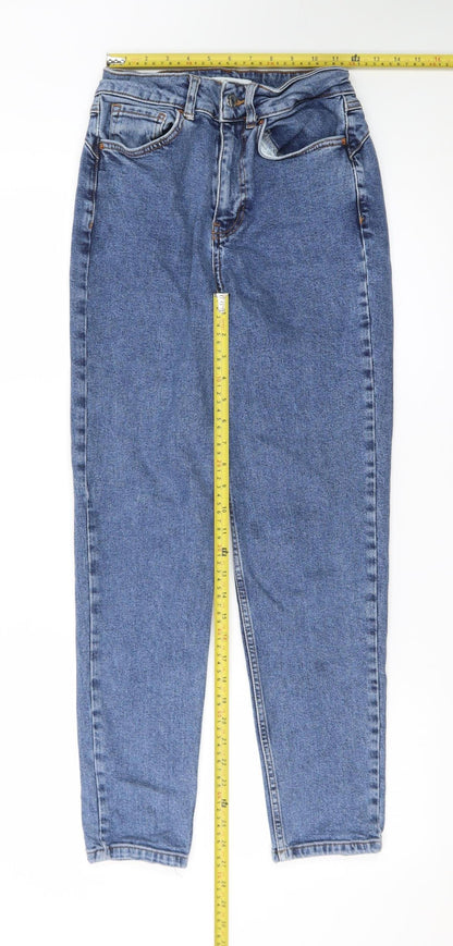 Primark Women Blue Size 8 High Rise Mom Jeans Denim Co