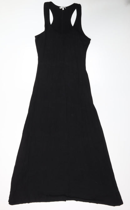 New Look Women’s Black Long Tank Dress Size 14 Sleeveless Stretch