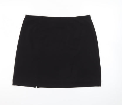 Next Women's Black Size 16 Pencil Skirt Stretch Knee Length