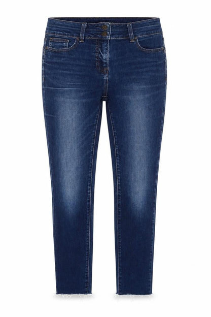 Next Women's Blue Skinny Jeans Size 10 Long Tall Stretch Denim