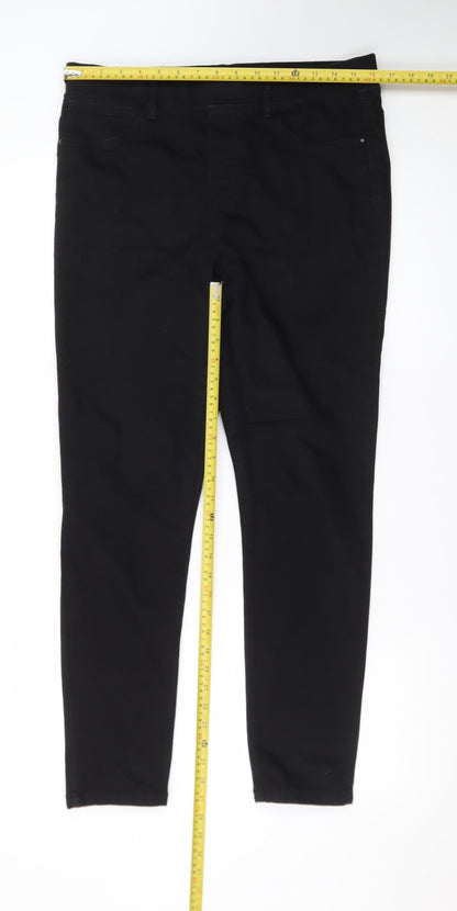 Pep&Co Women’s Black Size 14 Skinny Jeans Stretch Denim