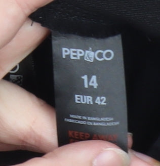 Pep&Co Women’s Black Size 14 Skinny Jeans Stretch Denim