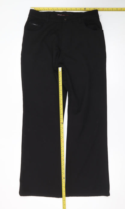 D2@D-Lux Men's Black Regular Fit Straight Jeans 32R