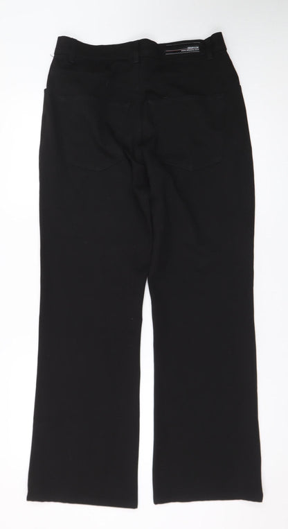 D2@D-Lux Men's Black Regular Fit Straight Jeans 32R