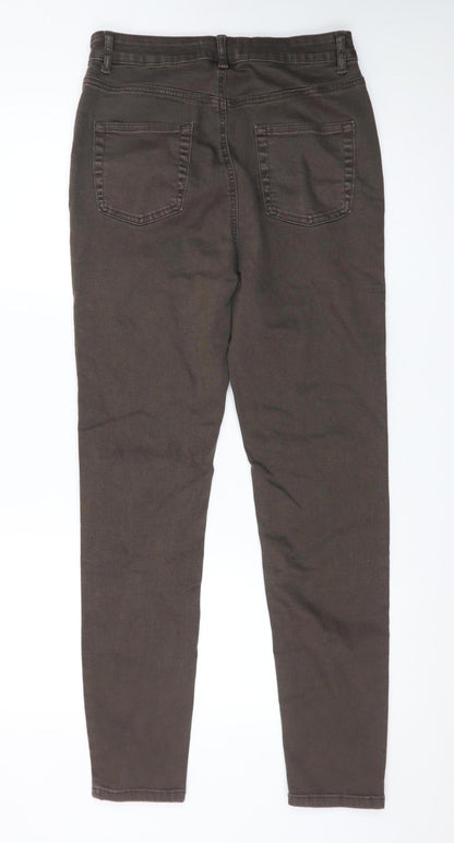 Primark Women Brown Skinny Jeans Size 12 High Rise Denim Co