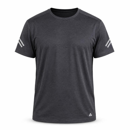 Next Mens Black Athletic Running T-Shirt L Lightweight Reflective