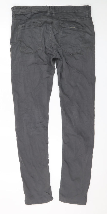 Zara Man Grey Slim Fit Jeans Mens 32in Waist Straight Leg