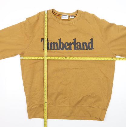 Timberland Men's Brown XL Crew Neck Pullover Sweatshirt