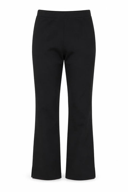 Boohoo Women Black Size 14 Bootcut Jeans with Slit Hem