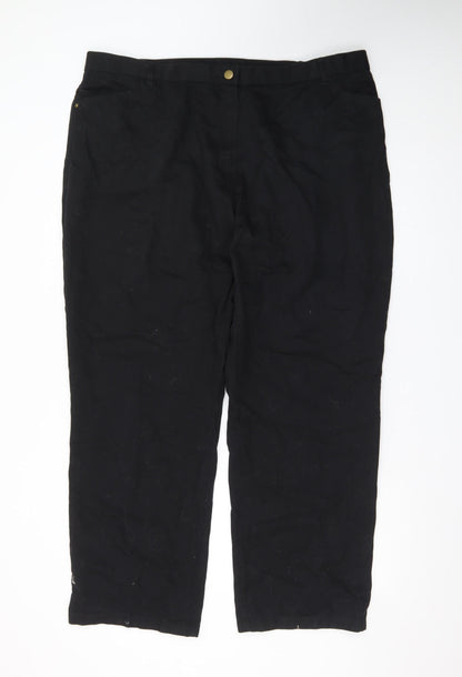 Marks and Spencer Women’s Black Straight Leg Jeans UK 22