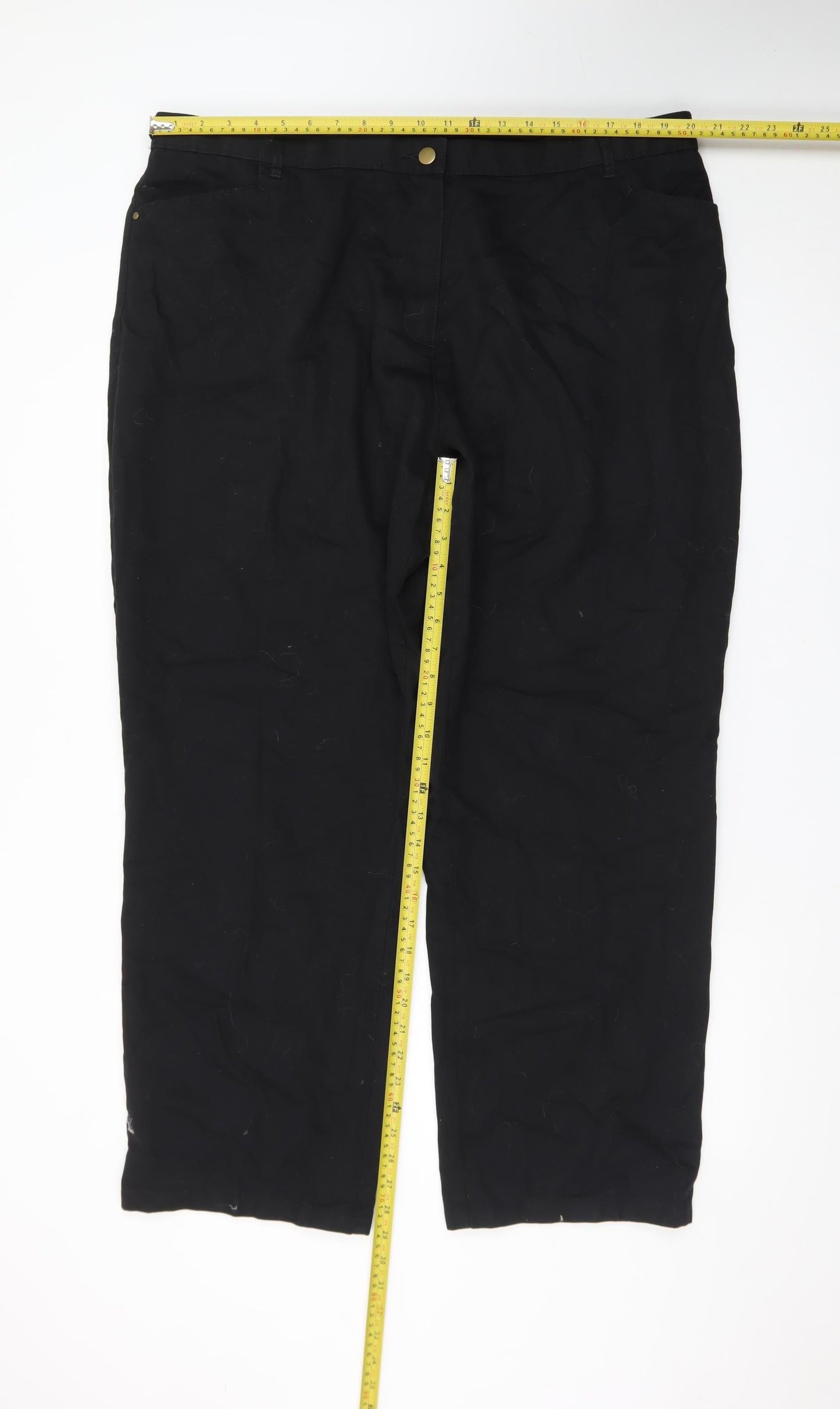 Marks and Spencer Women’s Black Straight Leg Jeans UK 22