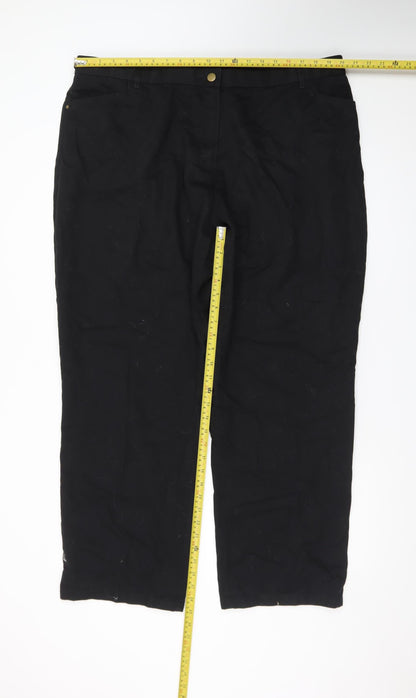 Marks and Spencer Women’s Black Straight Leg Jeans UK 22