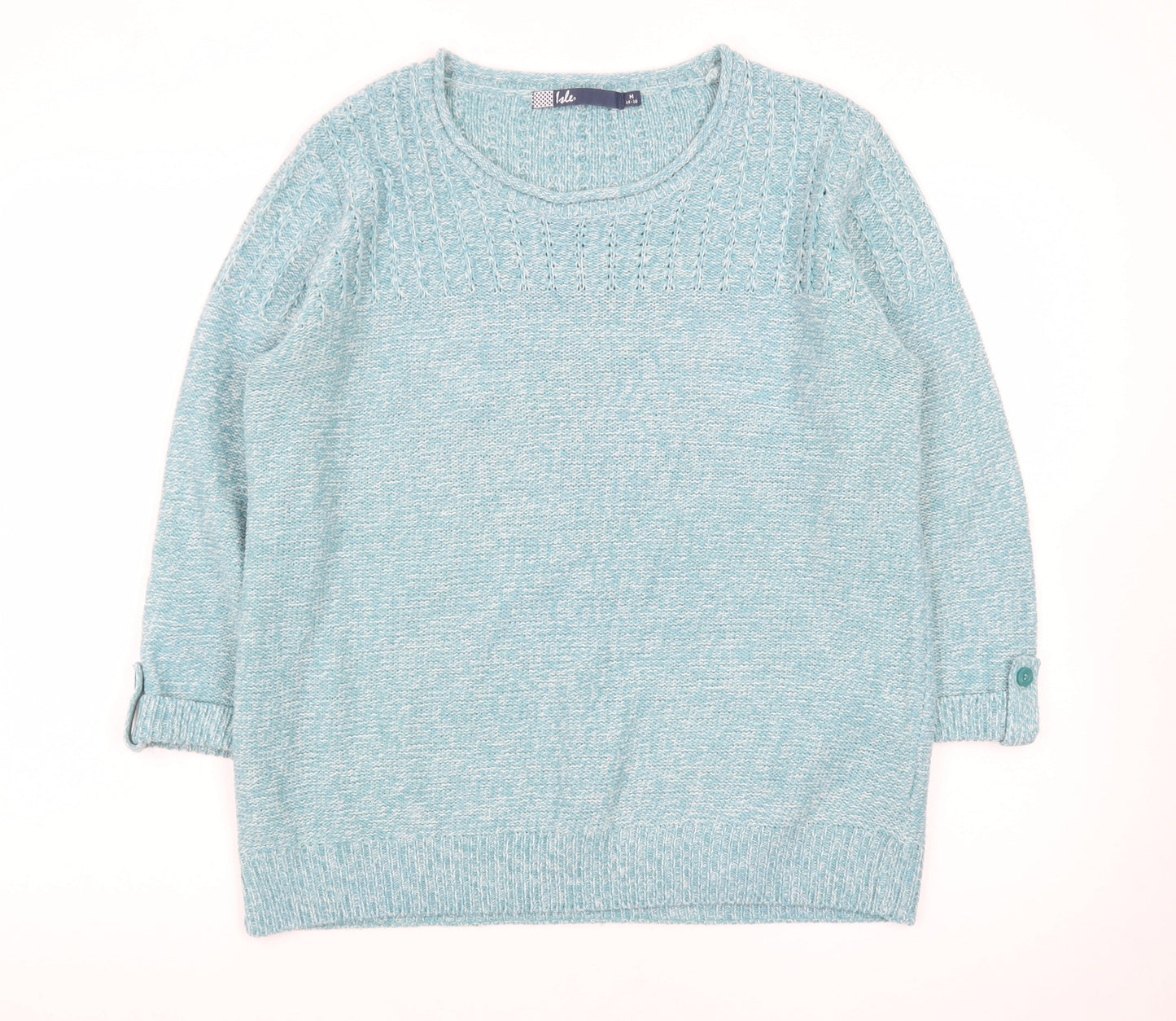 Isle Women’s Blue Acrylic Cable-Knit Jumper Size 14-16