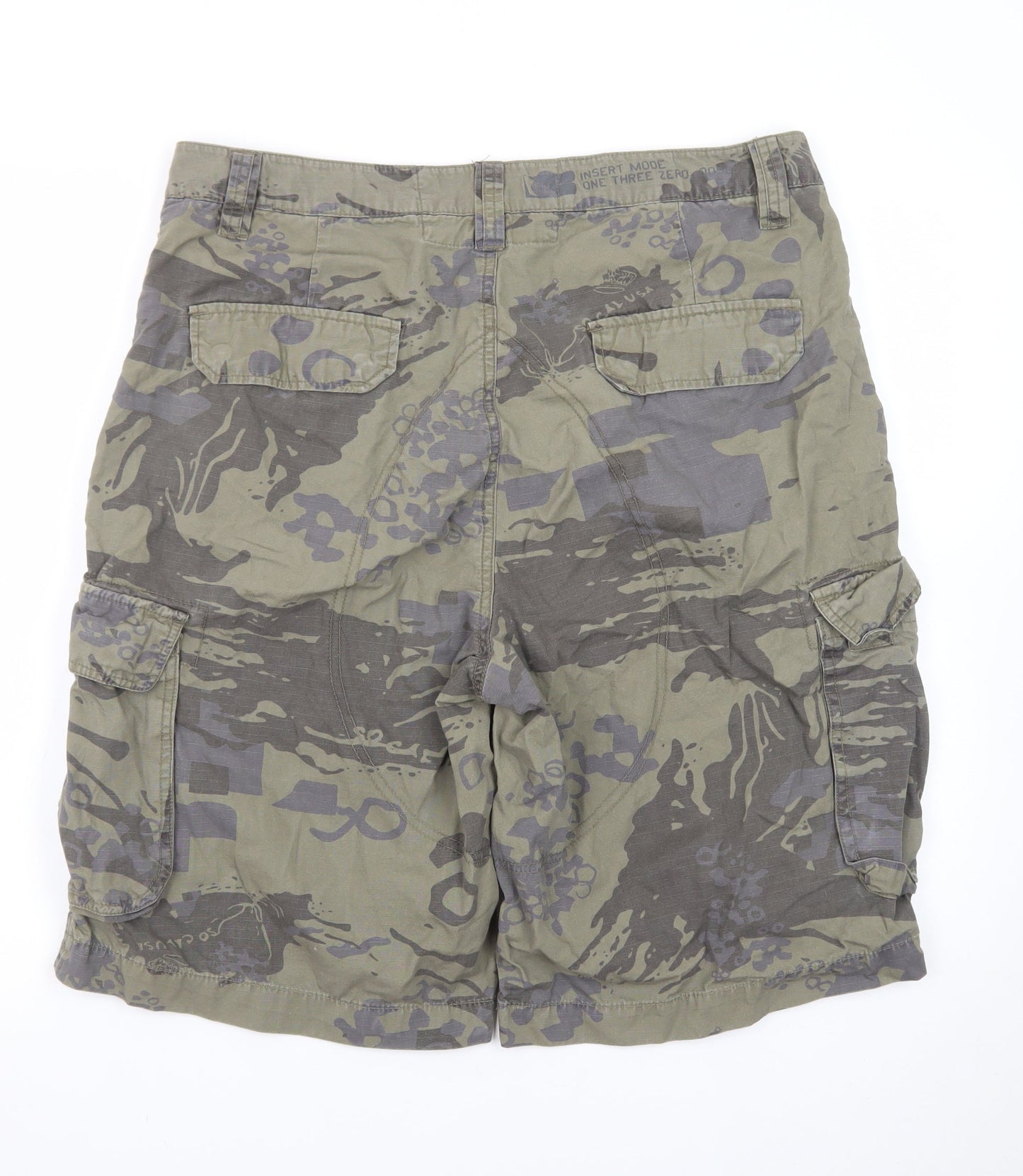 Burton Men's Green Camouflage Cargo Shorts Size L 36in Waist