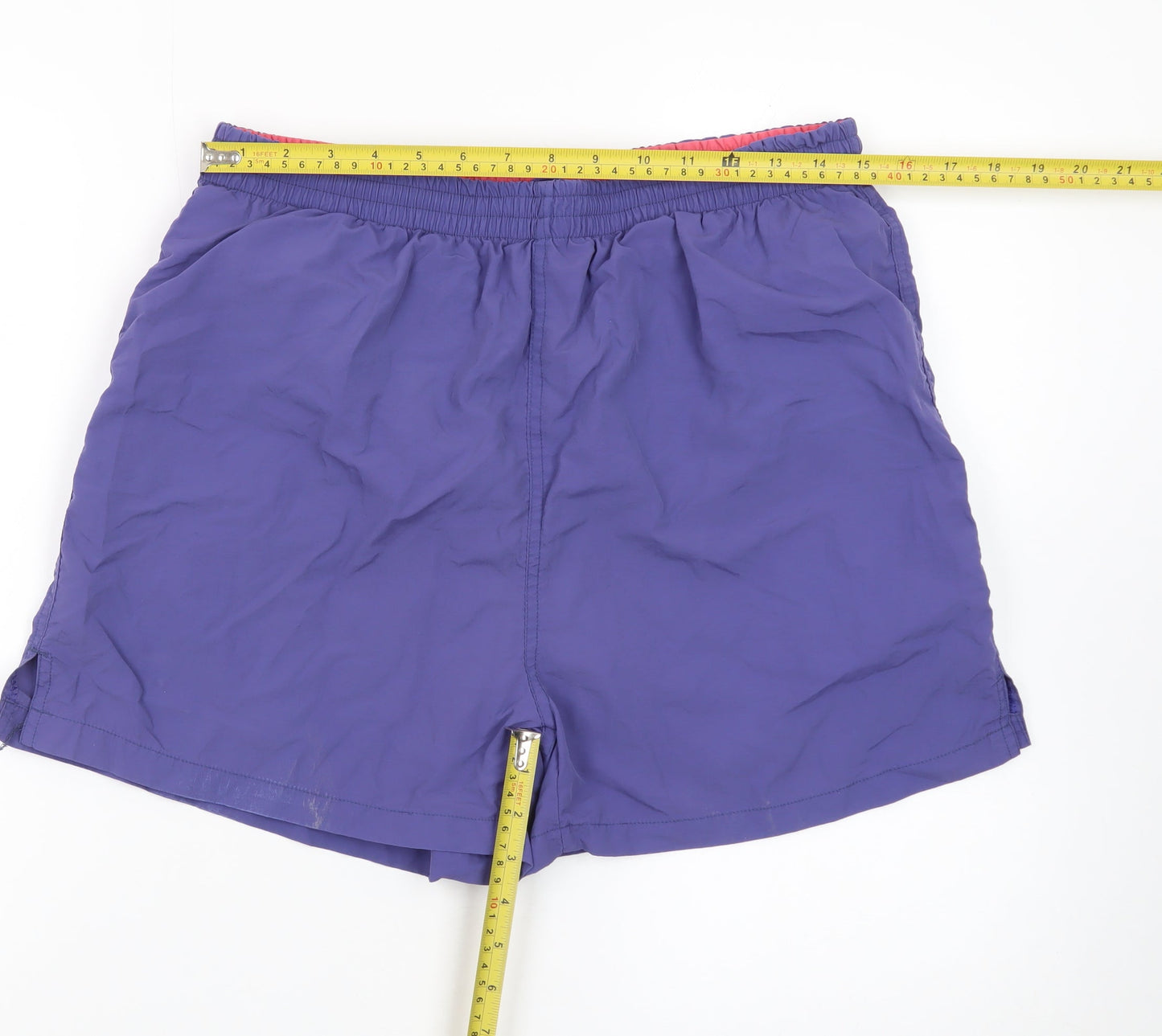 BHS Men’s Purple Swim Shorts Large Quick Dry Elastic Waist