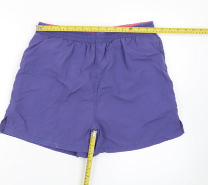 BHS Men’s Purple Swim Shorts Large Quick Dry Elastic Waist