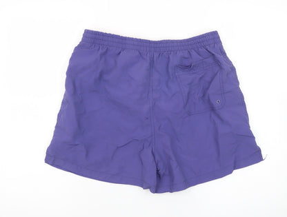 BHS Men’s Purple Swim Shorts Large Quick Dry Elastic Waist