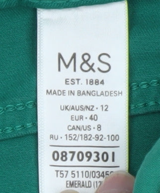 Marks and Spencer Womens Green Skinny Jeans Size 12