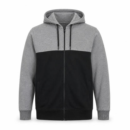 Burton Menswear London Men’s Grey Black Full Zip Hoodie Size L