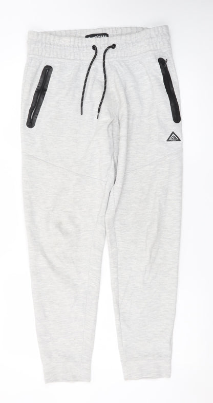 -9°PEAK Men's Grey Jogger Sweatpants S Elastic Waist Pockets