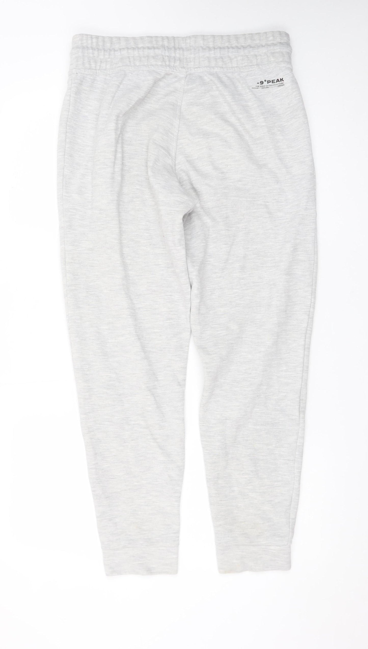 -9°PEAK Men's Grey Jogger Sweatpants S Elastic Waist Pockets
