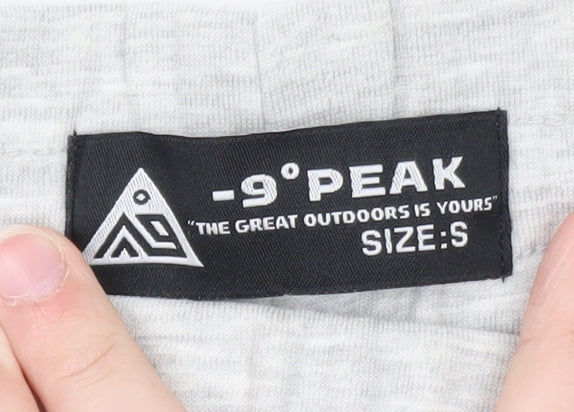 -9°PEAK Men's Grey Jogger Sweatpants S Elastic Waist Pockets