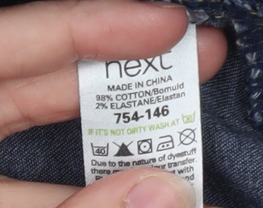 Next Women's Blue Jegging Jeans Size 10 Slim Fit Elastic Waist