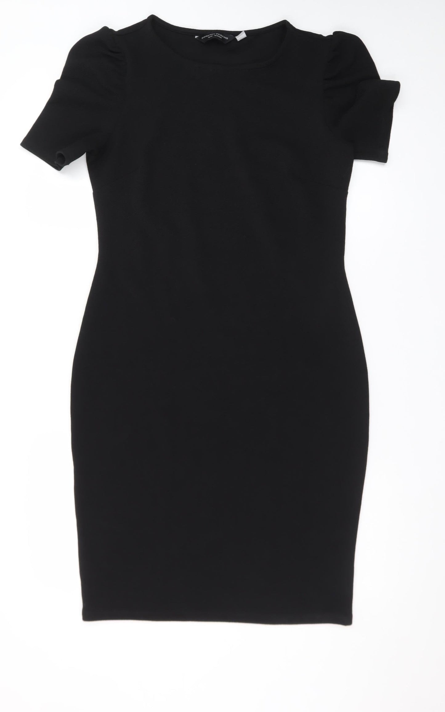 Dorothy Perkins Women's Black Size 12 Bodycon Knee Length Dress