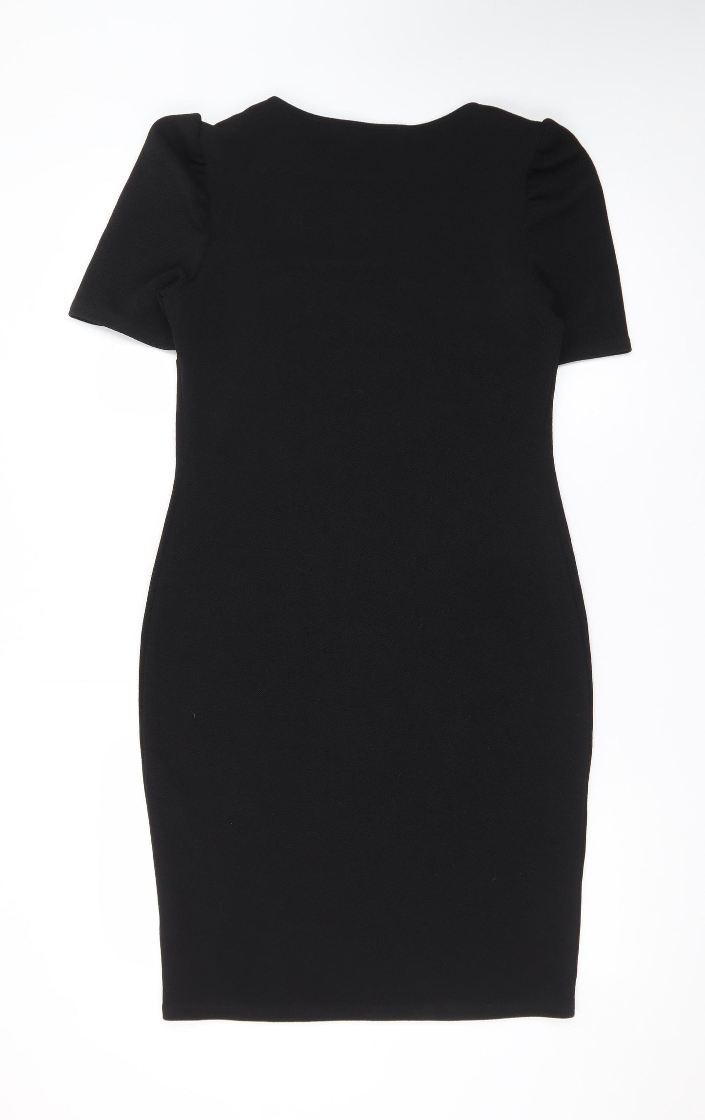 Dorothy Perkins Women's Black Size 12 Bodycon Knee Length Dress