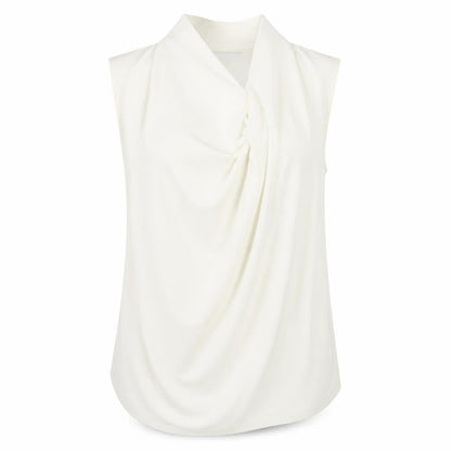 Next Women Ivory Sleeveless Cowl Neck Blouse UK 10 Polyester