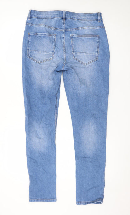 Next Men's Blue Skinny Fit Denim Jeans 30R Slim Stretch