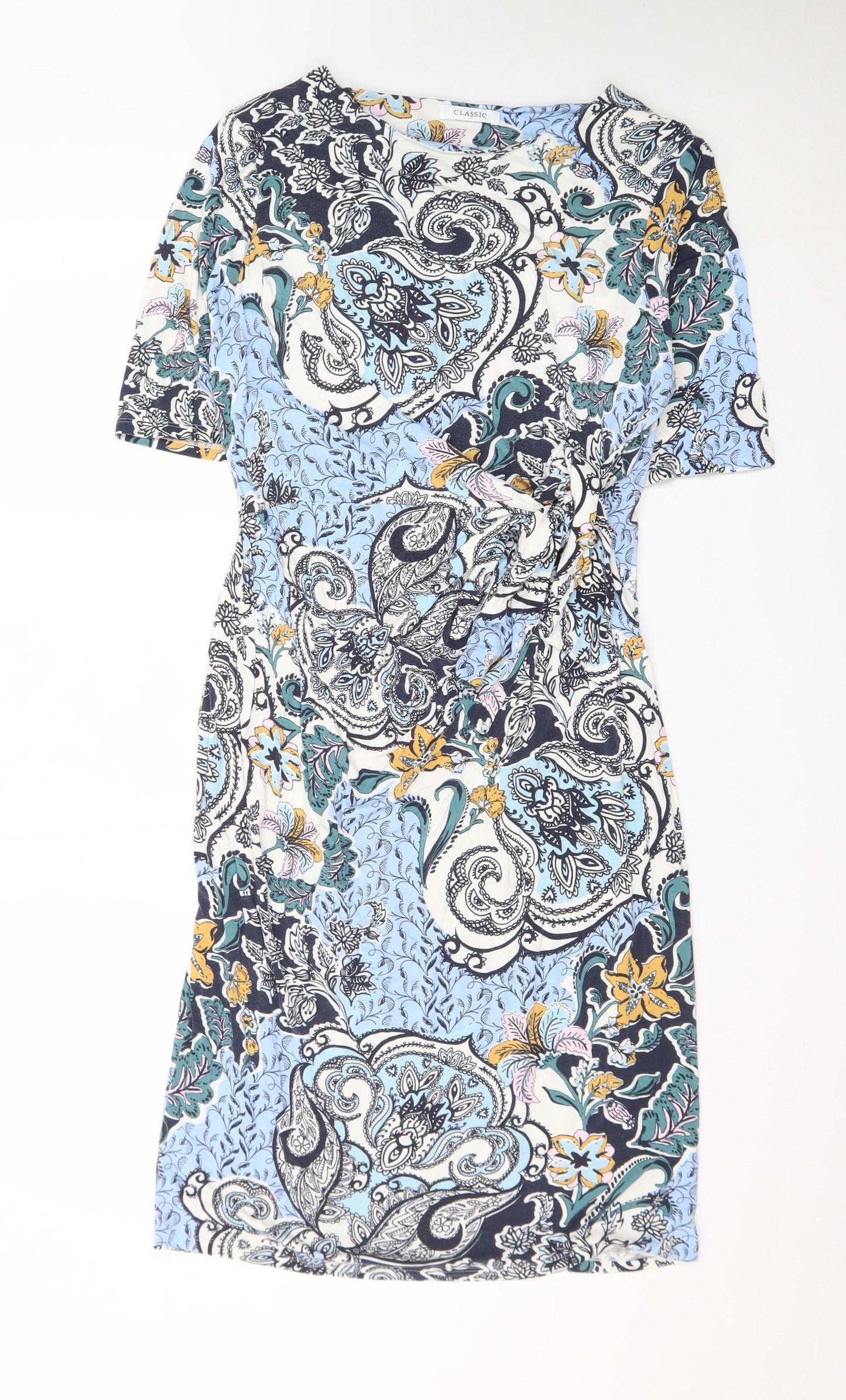 Marks and Spencer Women’s Multicoloured Paisley Bodycon Dress Size 16