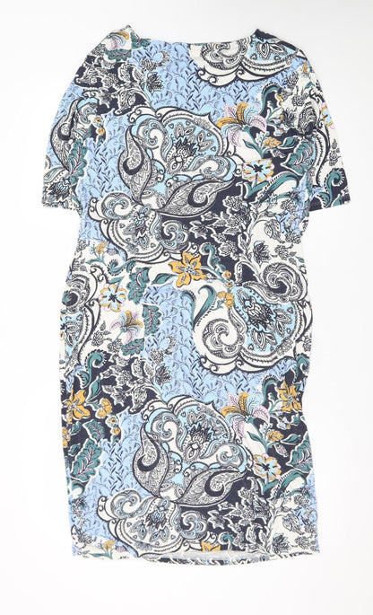 Marks and Spencer Women’s Multicoloured Paisley Bodycon Dress Size 16