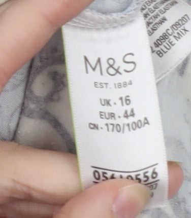 Marks and Spencer Women’s Multicoloured Paisley Bodycon Dress Size 16