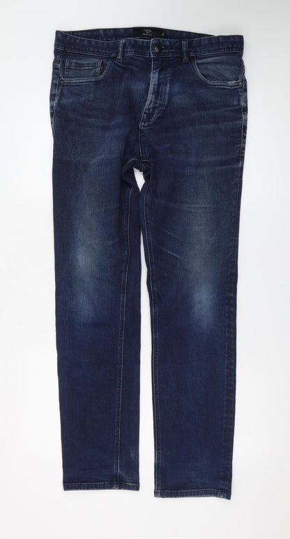 Next Women’s Blue Slim Fit Straight Jeans Size 16 Regular