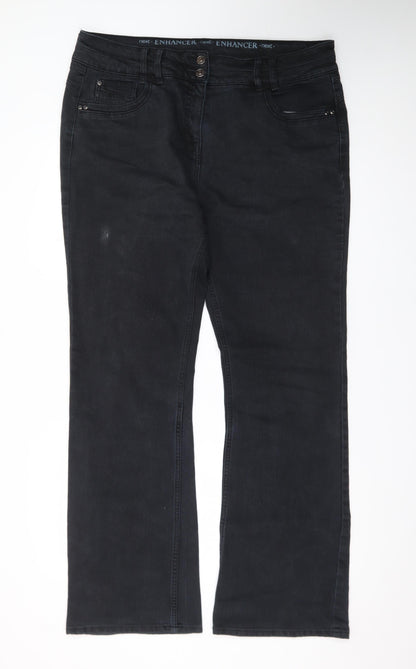 Next Enhancer Men's Black Straight Jeans Size 46 X-Long