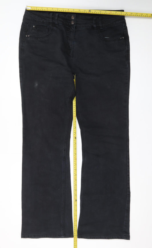 Next Enhancer Men's Black Straight Jeans Size 46 X-Long
