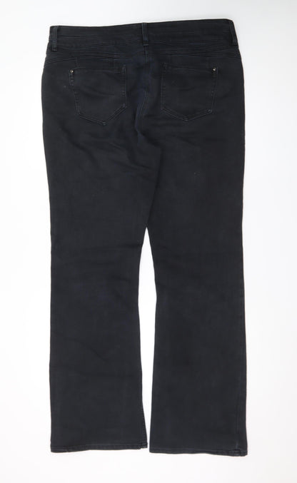 Next Enhancer Men's Black Straight Jeans Size 46 X-Long
