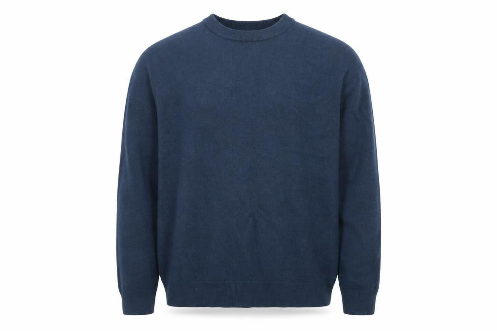 Reiss Men’s Blue Merino Wool XL Crew Neck Pullover Jumper