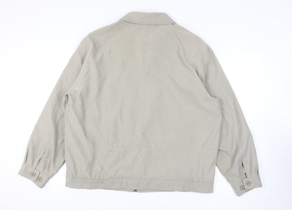 C&A Men’s Beige Basic Jacket Size 58 Polyester Blend