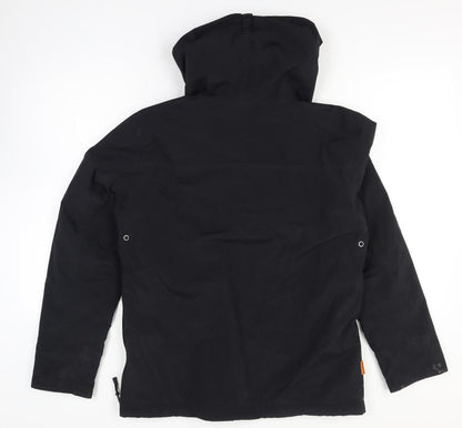 Napapijri Men's Black Anorak Hooded Waterproof Jacket L