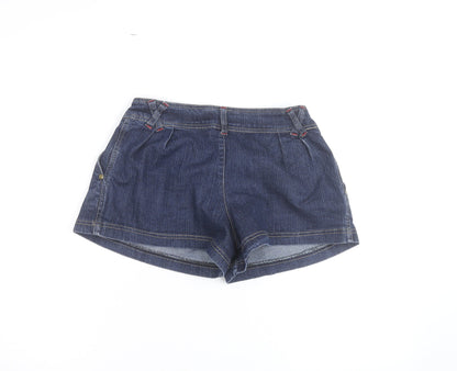 EN-MI Women's Blue Denim Shorts Size 10 Mid Rise Casual Stretch