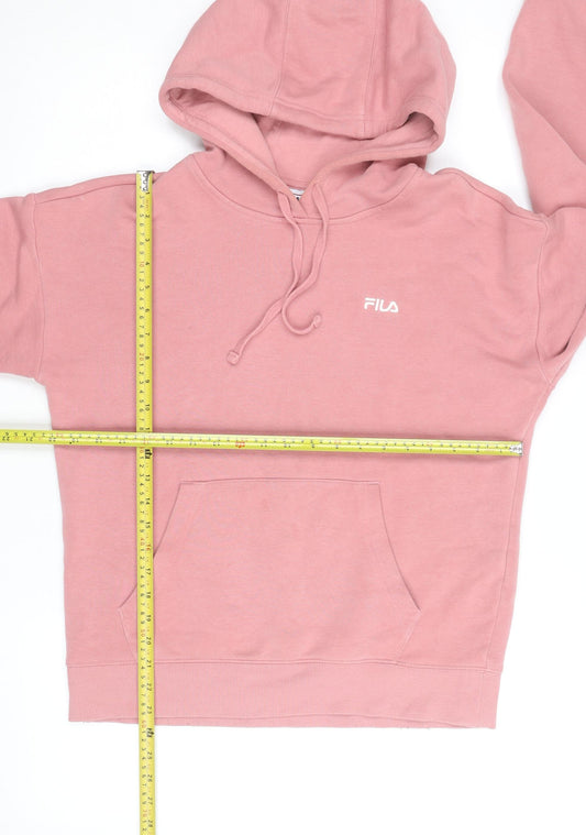 FILA Men's Pink Pullover Hoodie Size M Hooded Sweatshirt